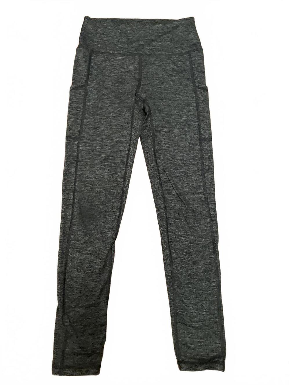 Aerie Chill Play Move M Charcoal Gray High Rise Leggings Pockets Soft Athleisure